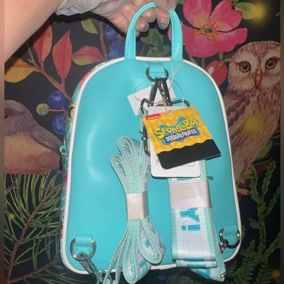 Nickelodeon Loungefly SpongeBob Bag Blue CrossBody SquarePants Adjustable - Picture 5 of 10